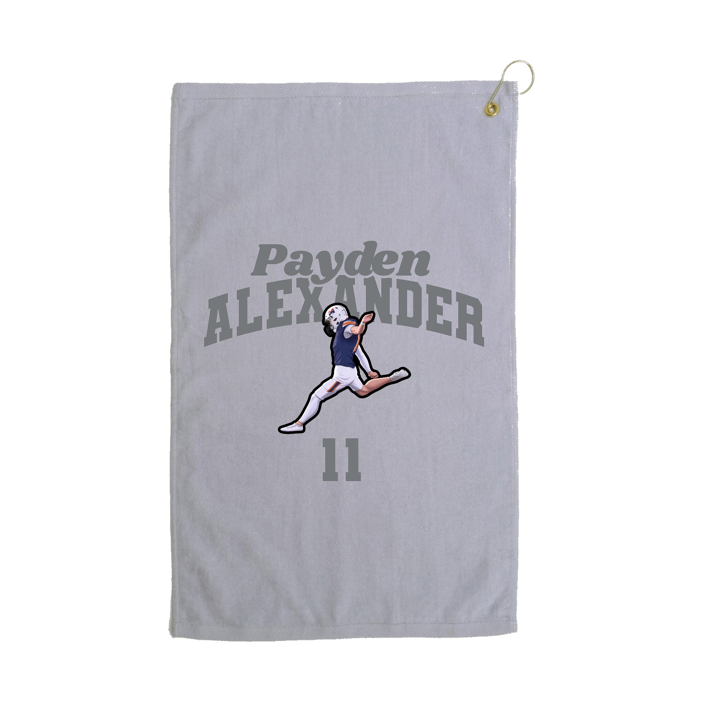 Golf Towel — Signature Arch in Grey