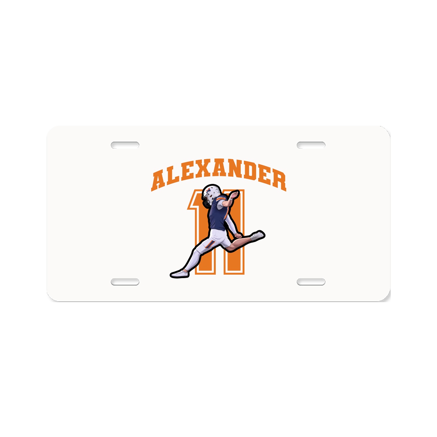 License Plate — Number in Classic