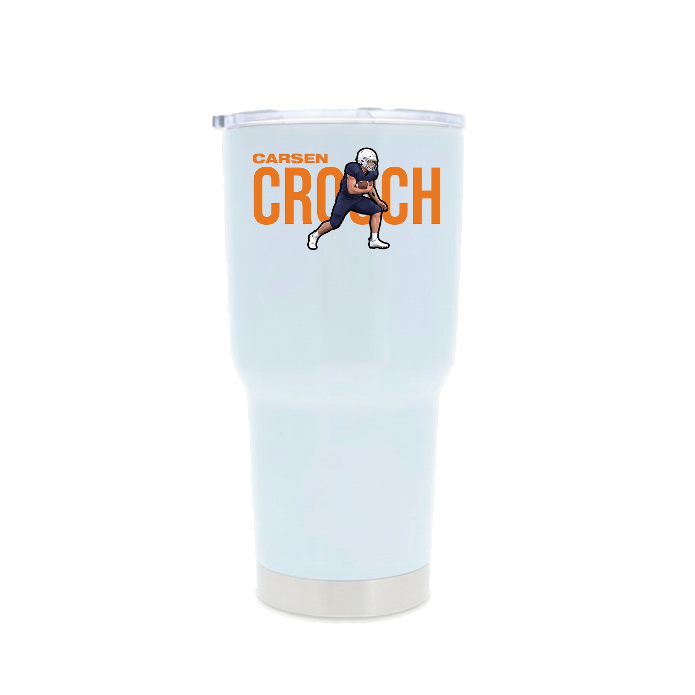 30oz Stainless Steel Tumbler — Player Name in White