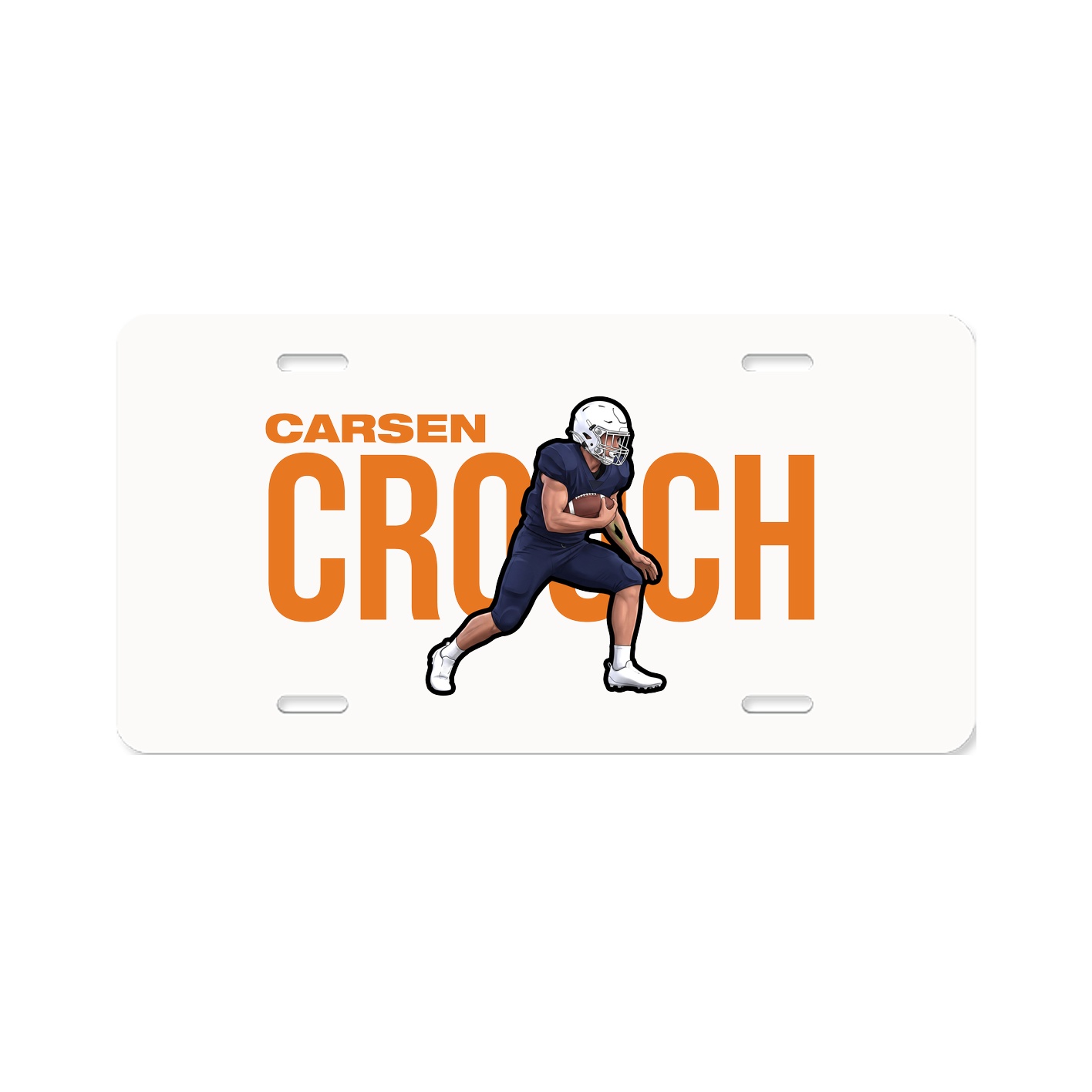 License Plate — Player Name in Classic