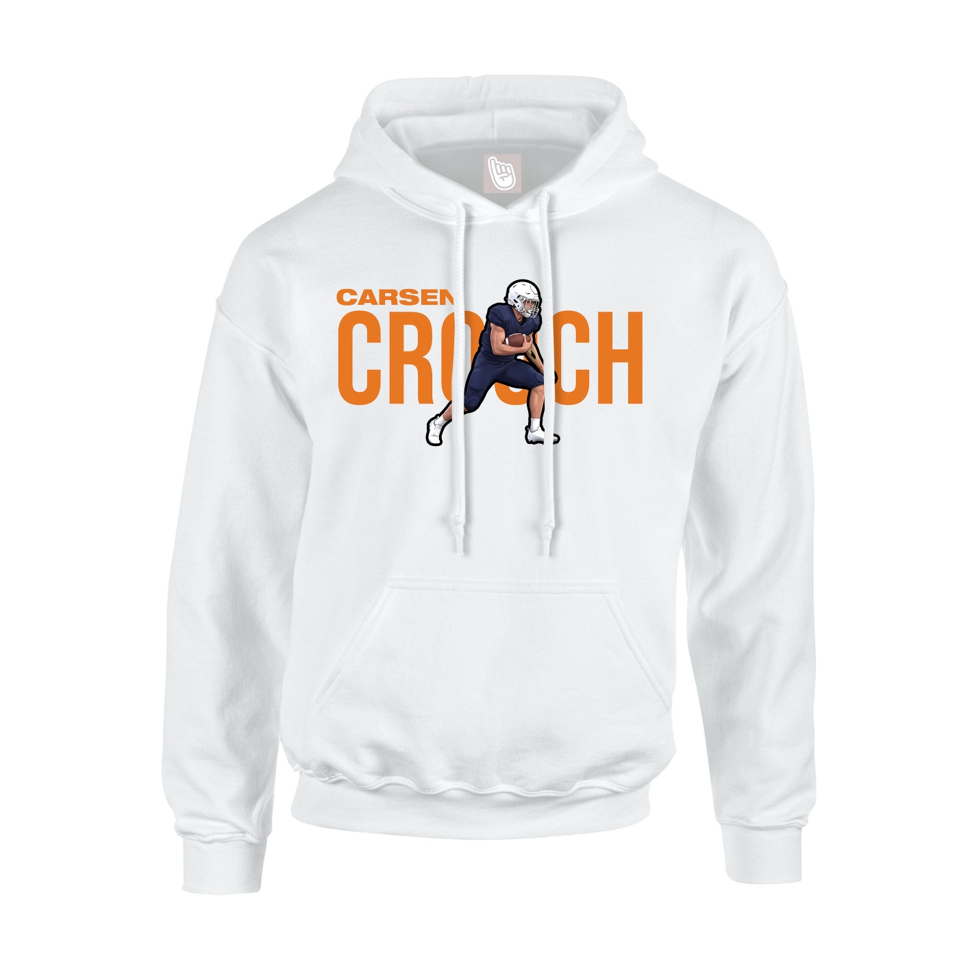 Hoodie — Player Name in White