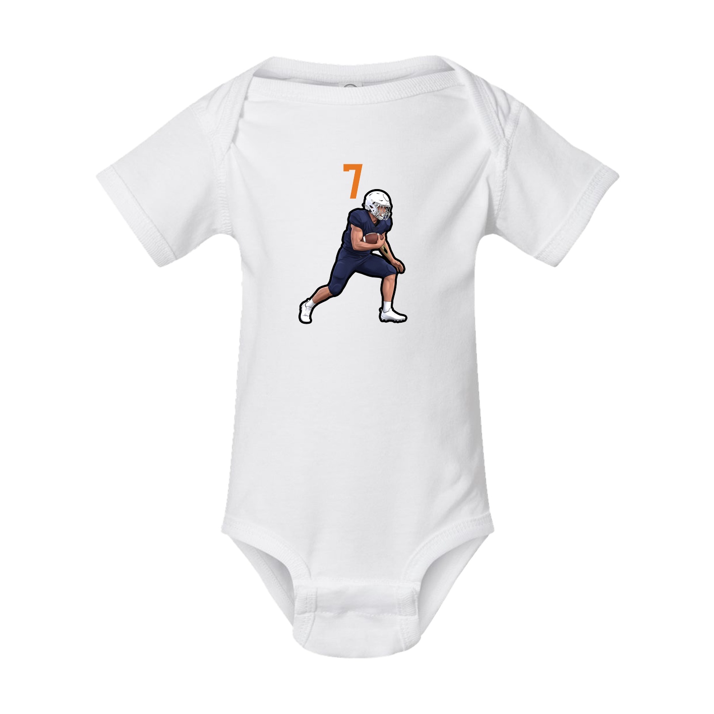 Baby Onesie — Number Top in White