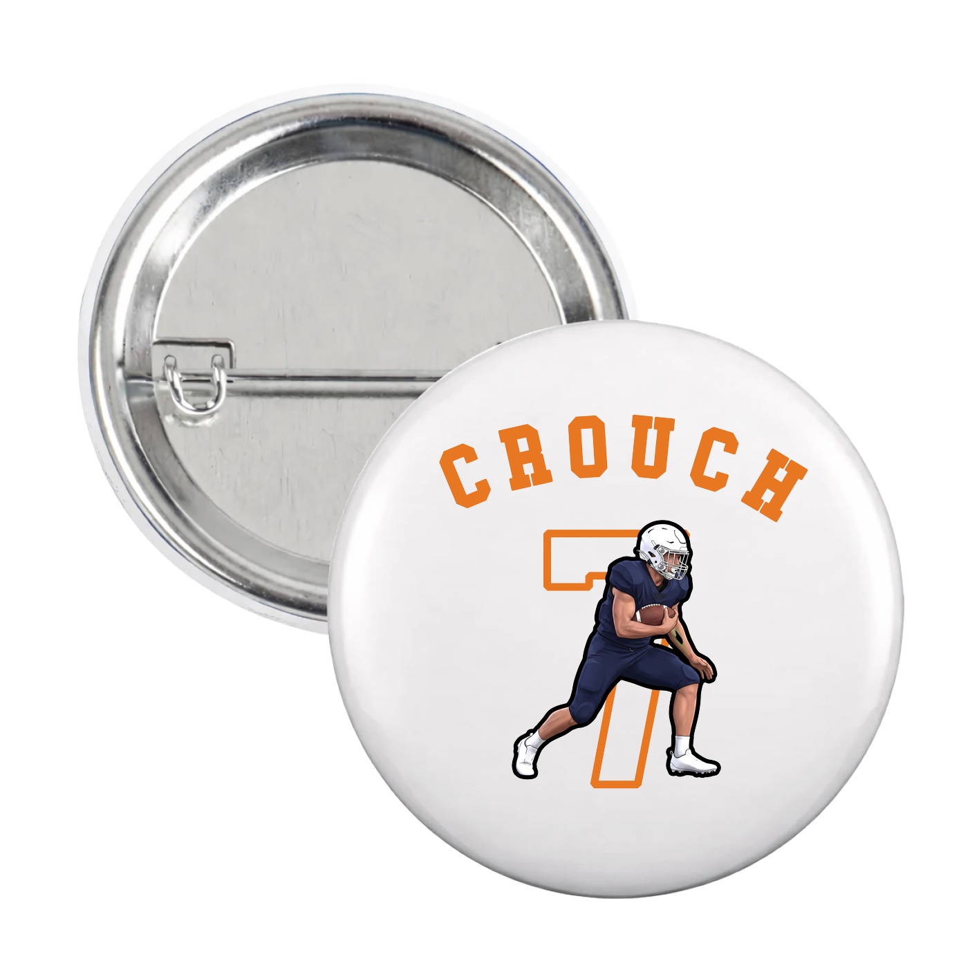 Game Day Button — Shirsey Arch in White
