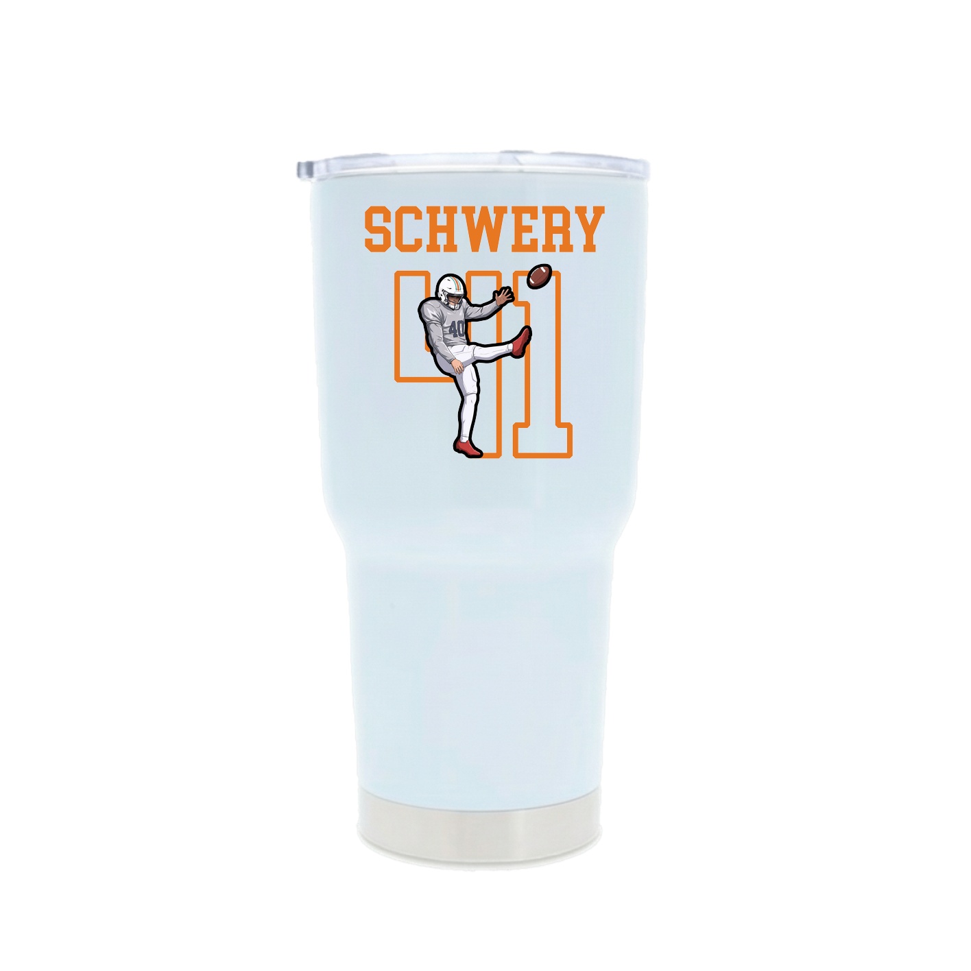 30oz Stainless Steel Tumbler — Shirsey in White