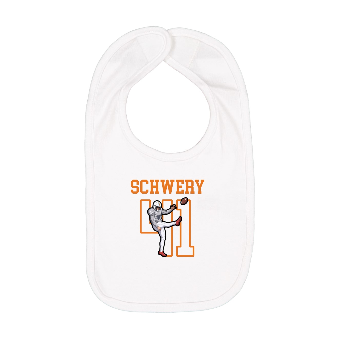 Infant Bib — Shirsey in White
