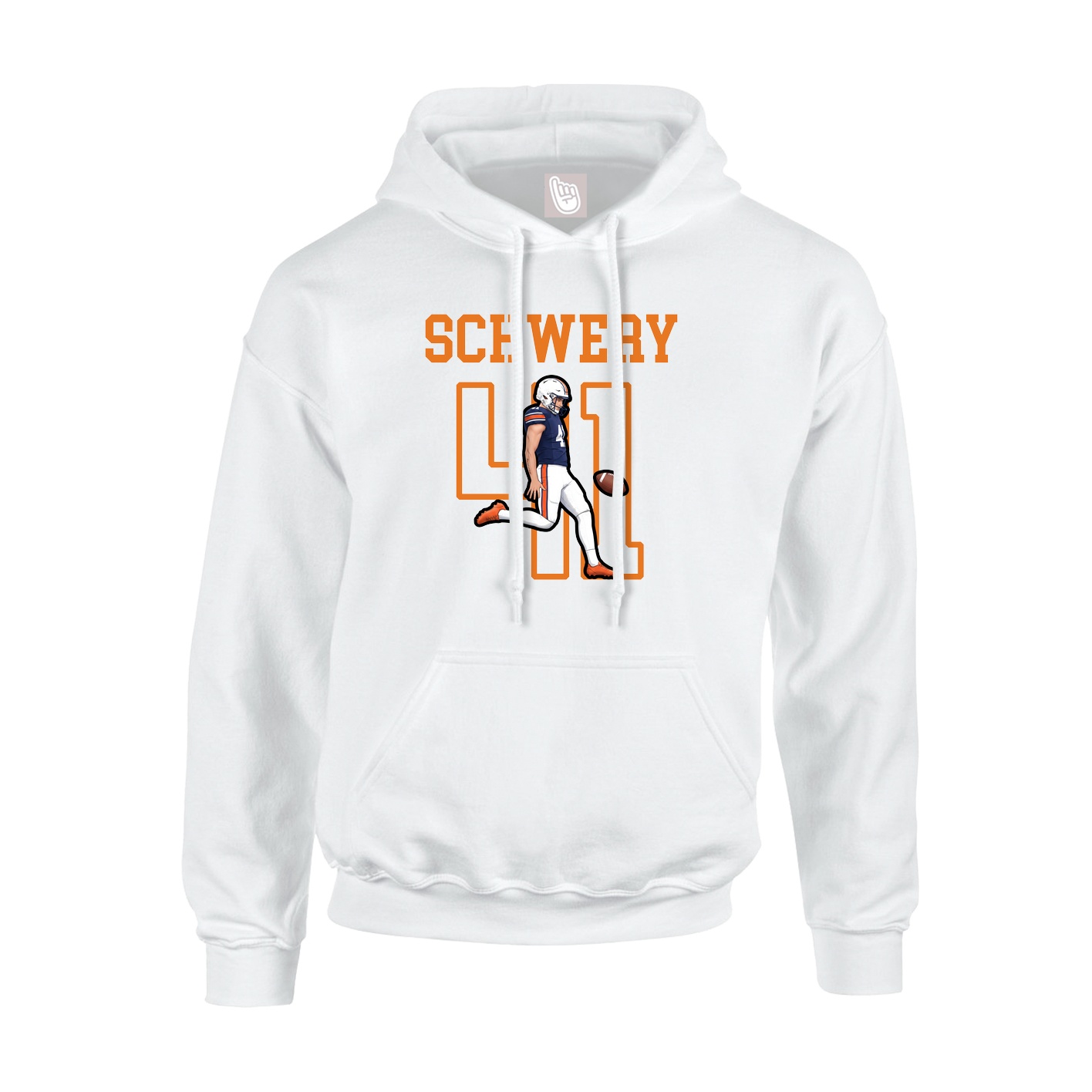 Hoodie — Shirsey in White