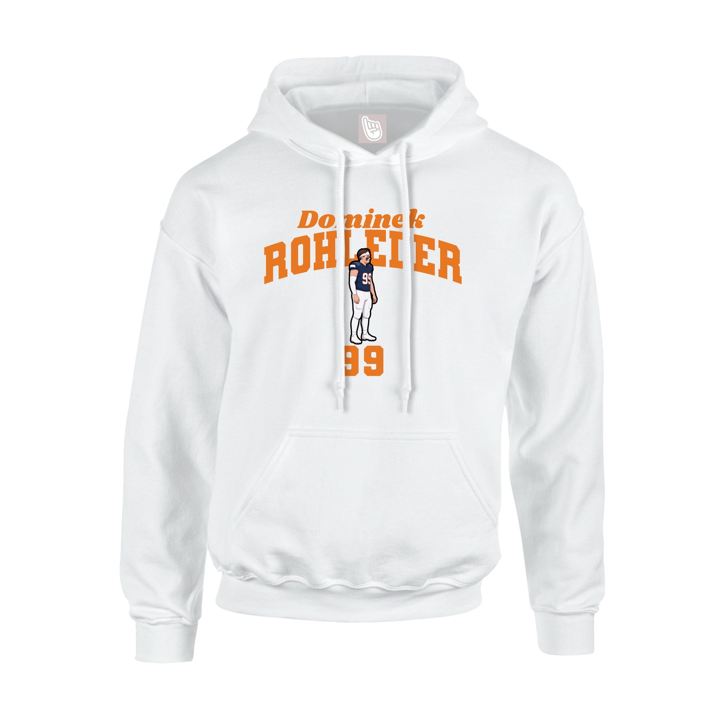 Hoodie — Signature Arch in White