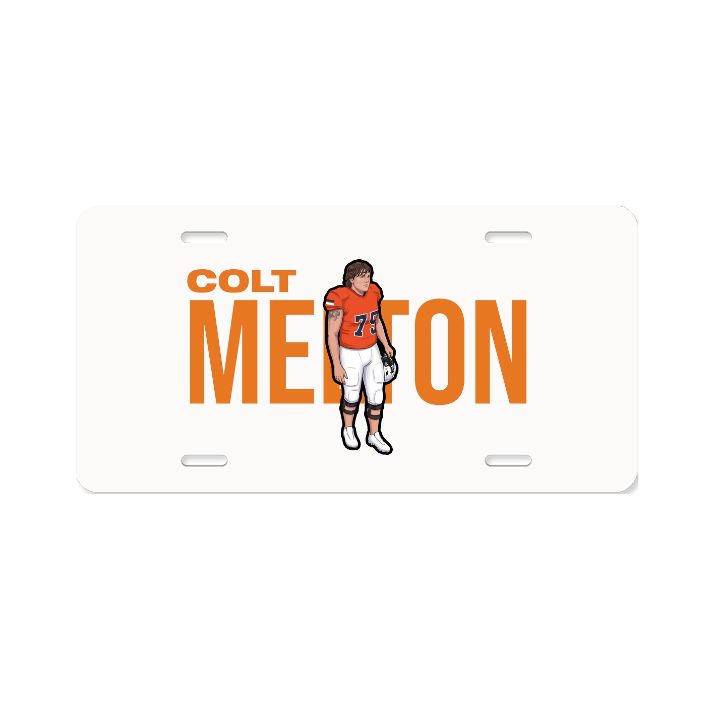 License Plate — Player Name in Classic