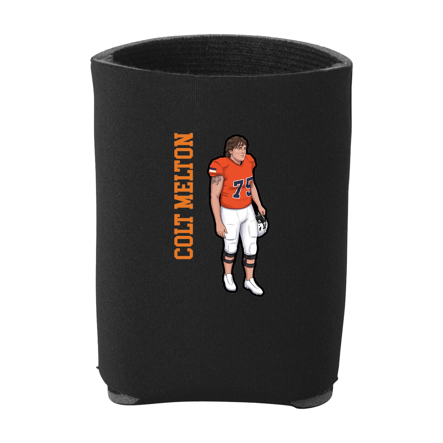 Can Holder — Name Vertical in Black