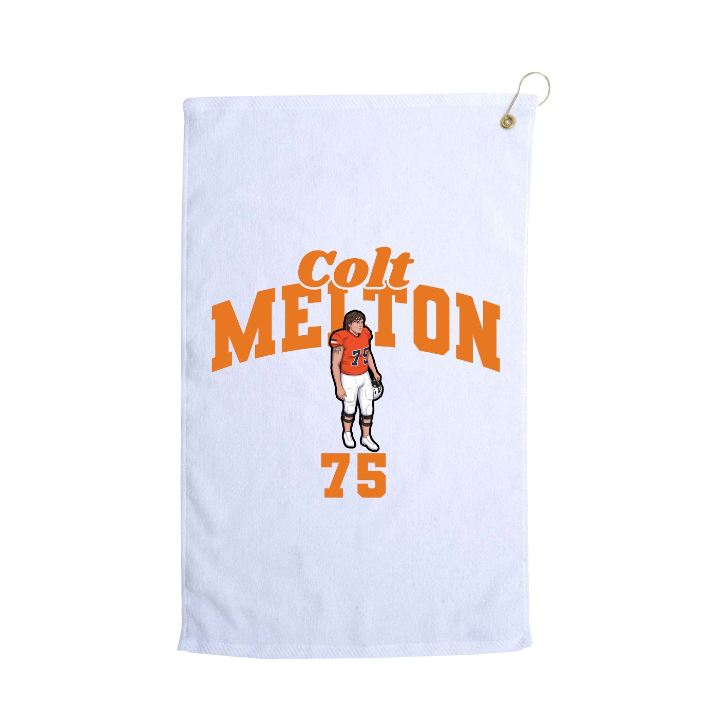 Golf Towel — Signature Arch in White
