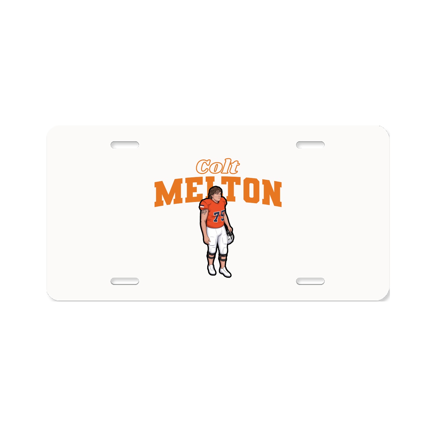 License Plate — Name Arch in Classic
