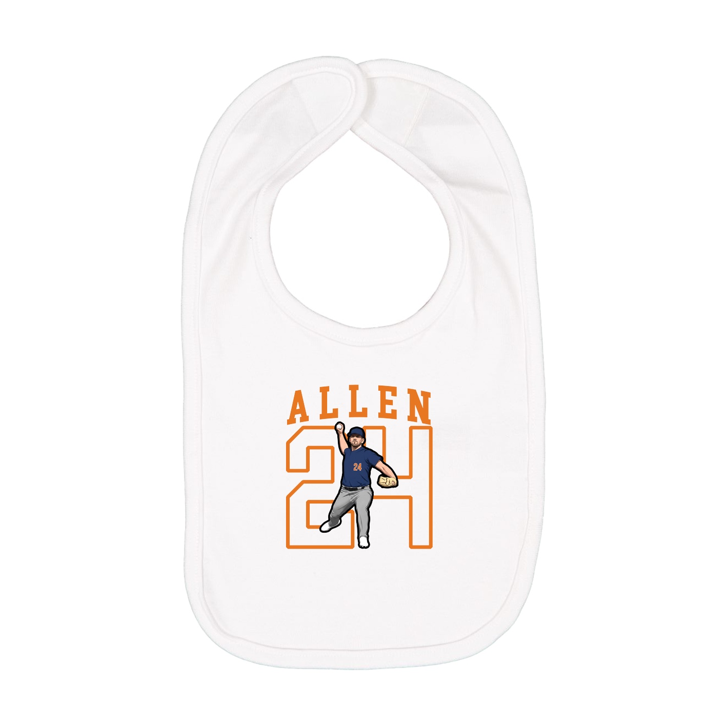 Infant Bib — Shirsey in White