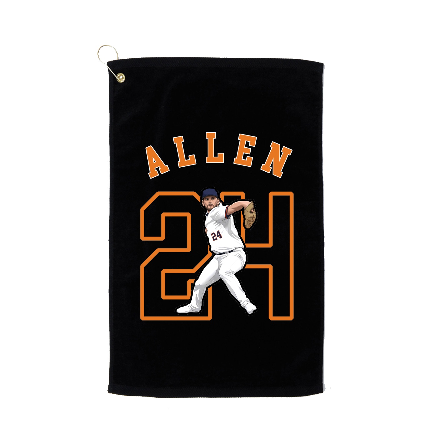 Golf Towel — Shirsey Arch in Black