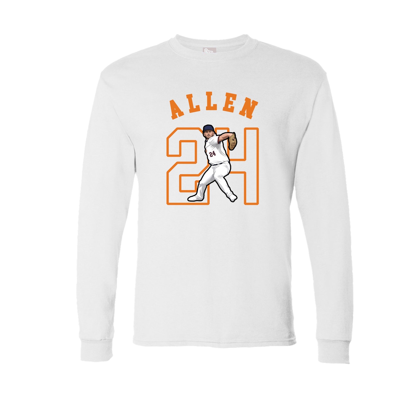 Long Sleeve Tee — Shirsey Arch in White