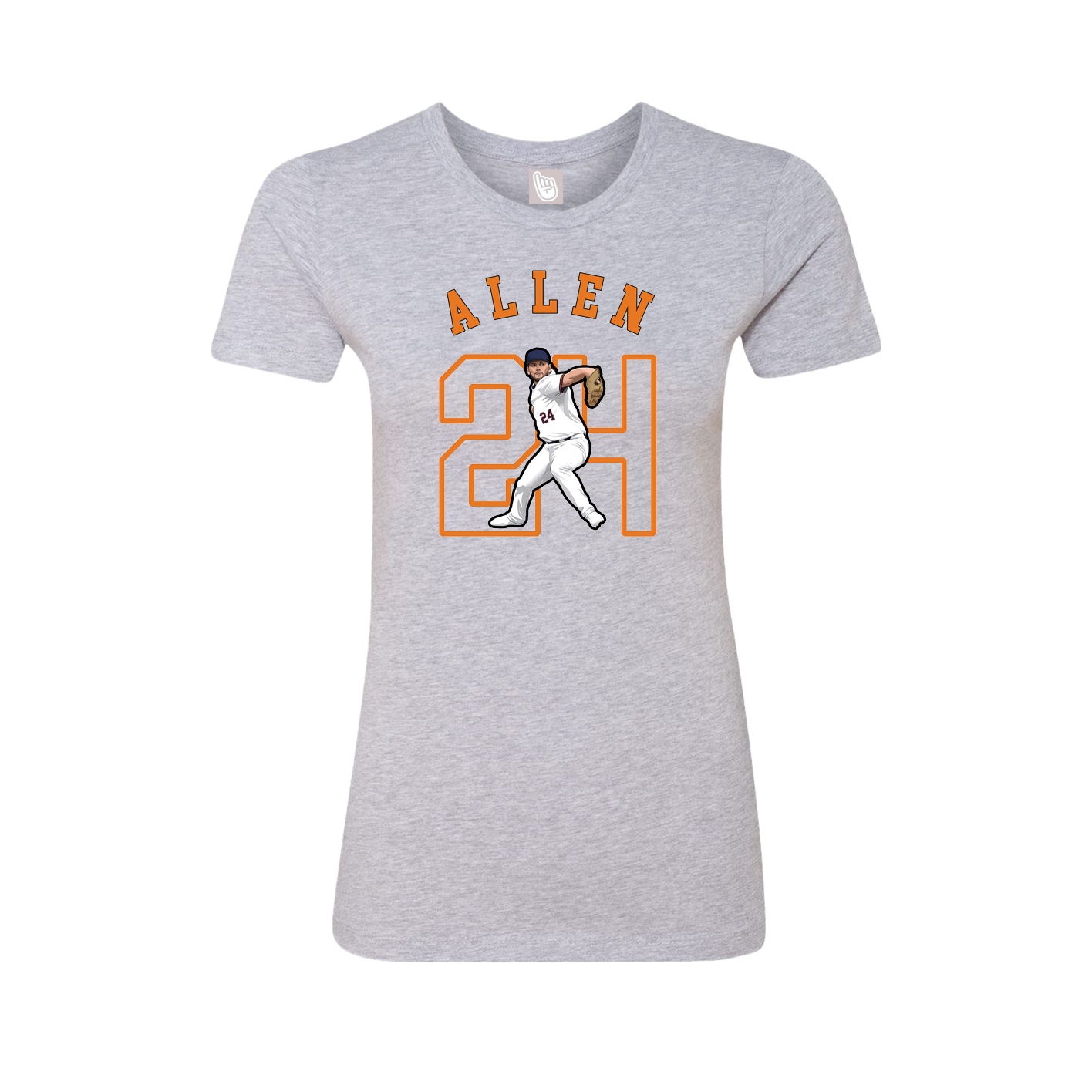 Fitted Women's Tee — Shirsey Arch in Grey