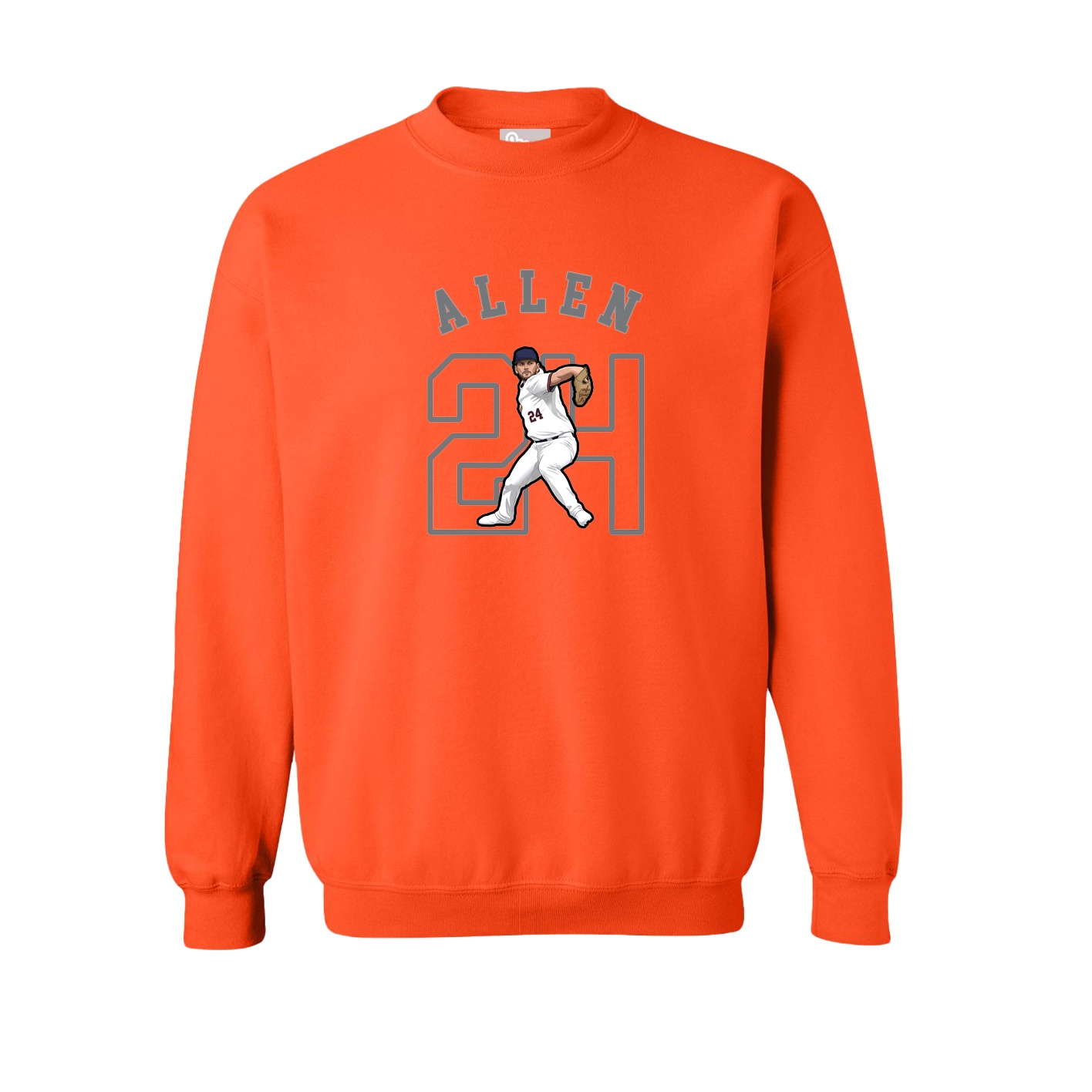 Fleece Crew — Shirsey Arch in Orange