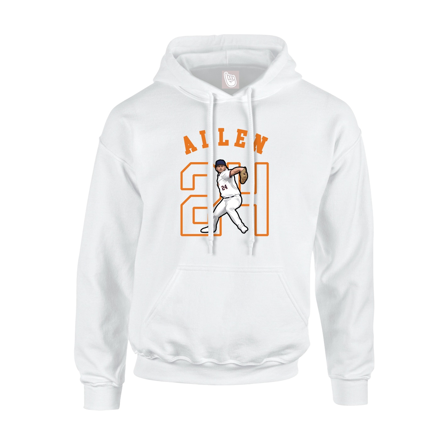 Youth Hoodie — Shirsey Arch in White