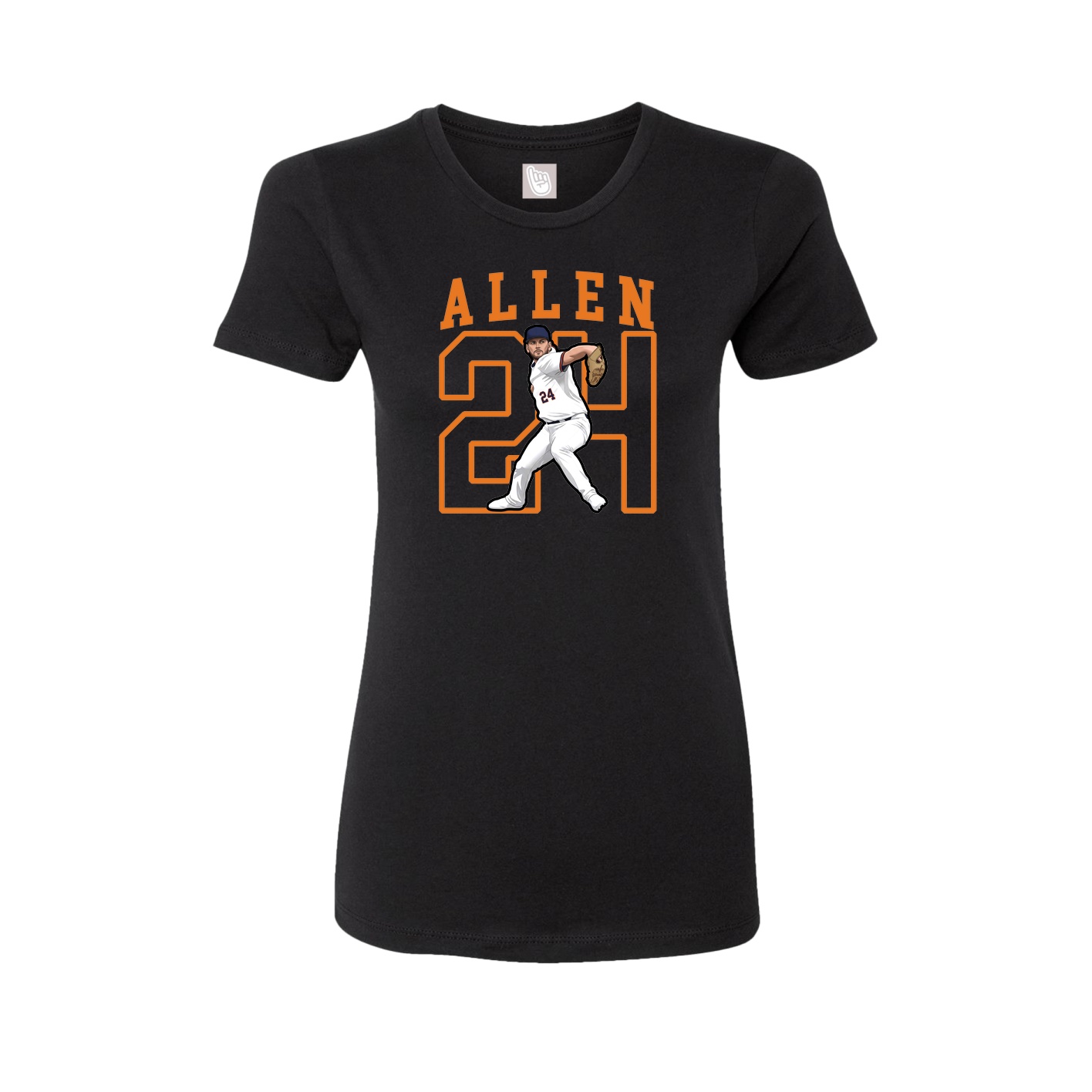 Fitted Women's Tee — Shirsey in Black