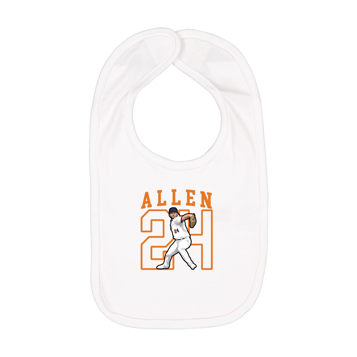Infant Bib — Shirsey in White