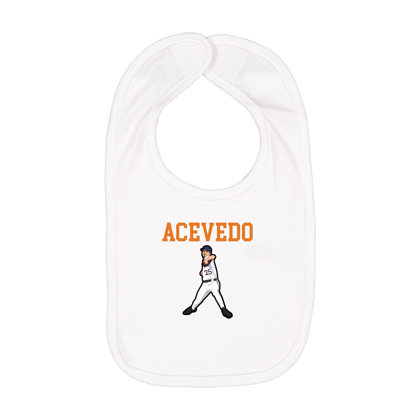 Infant Bib — Shirsey in White