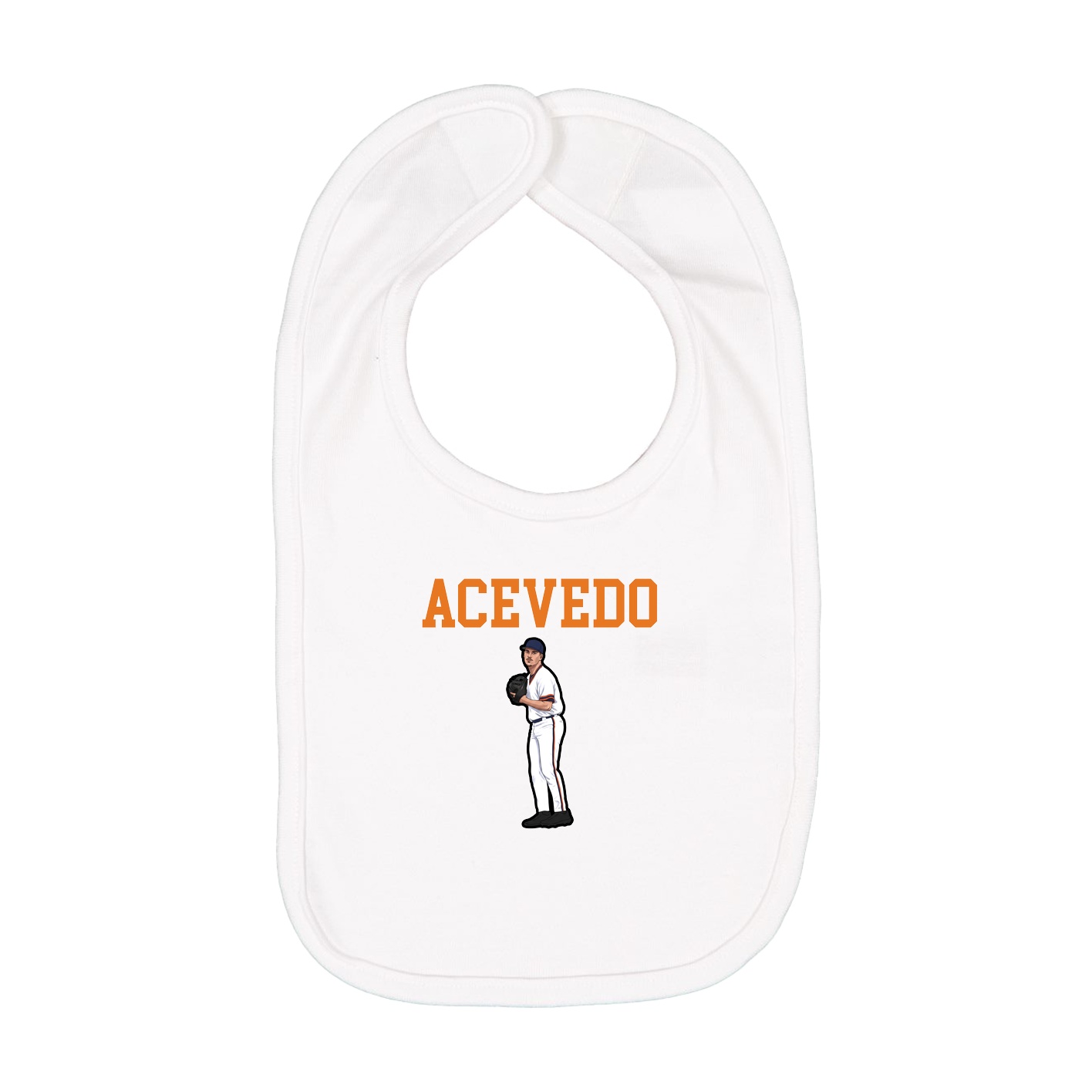 Infant Bib — Shirsey in White
