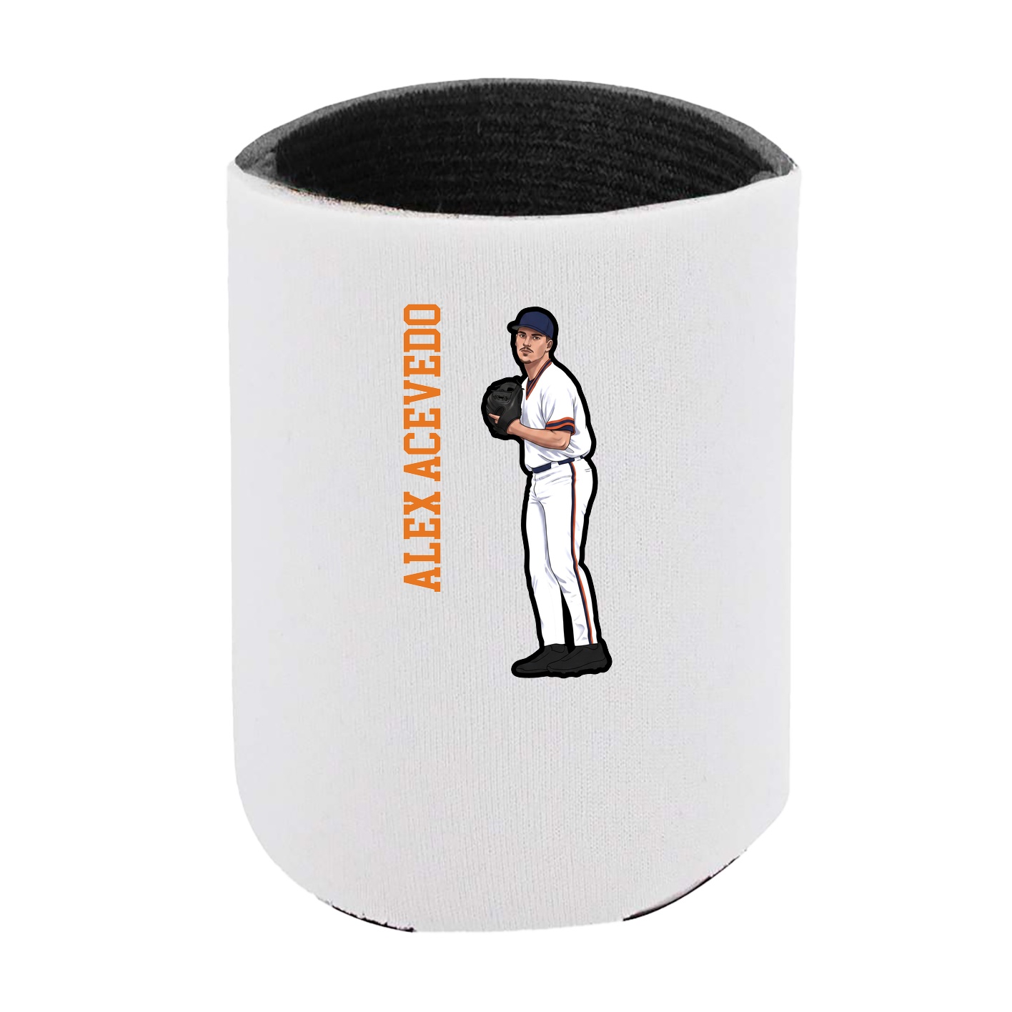 Can Holder — Name Vertical in White
