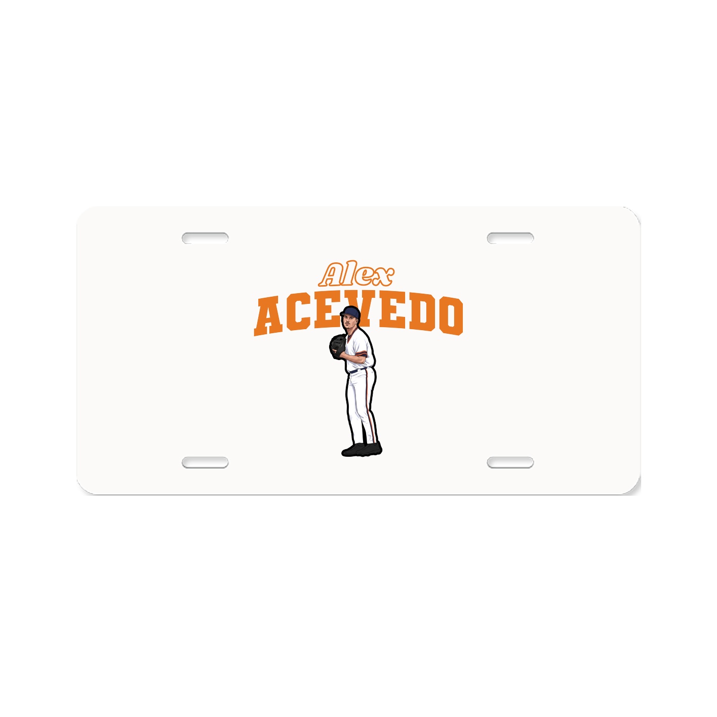 License Plate — Name Arch in Classic