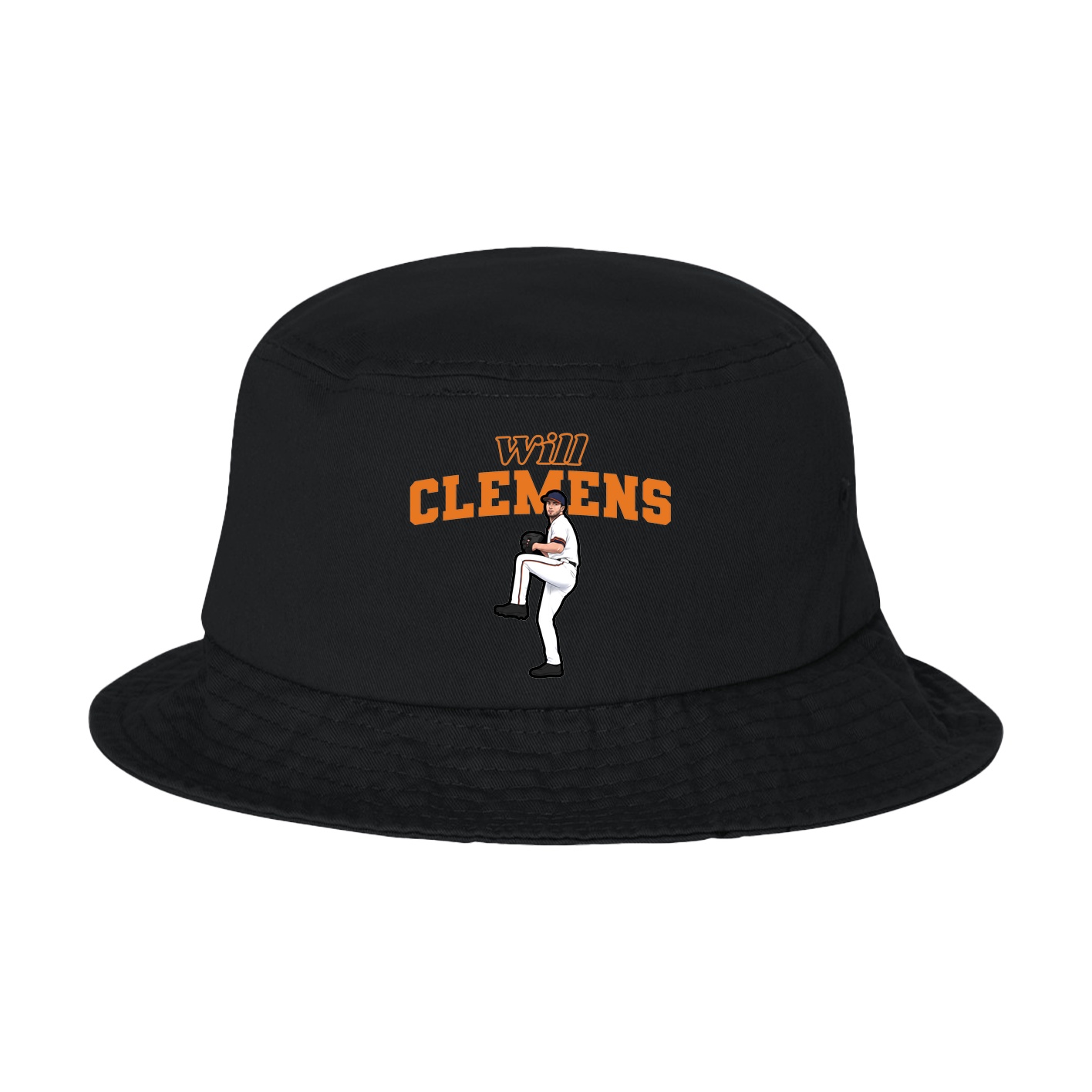 Bucket Cap — Name Arch in Black