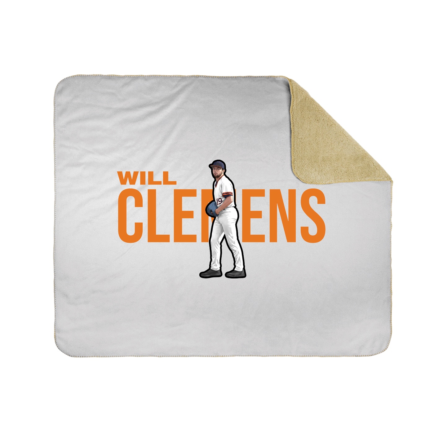 Throw Blanket — Player Name in White