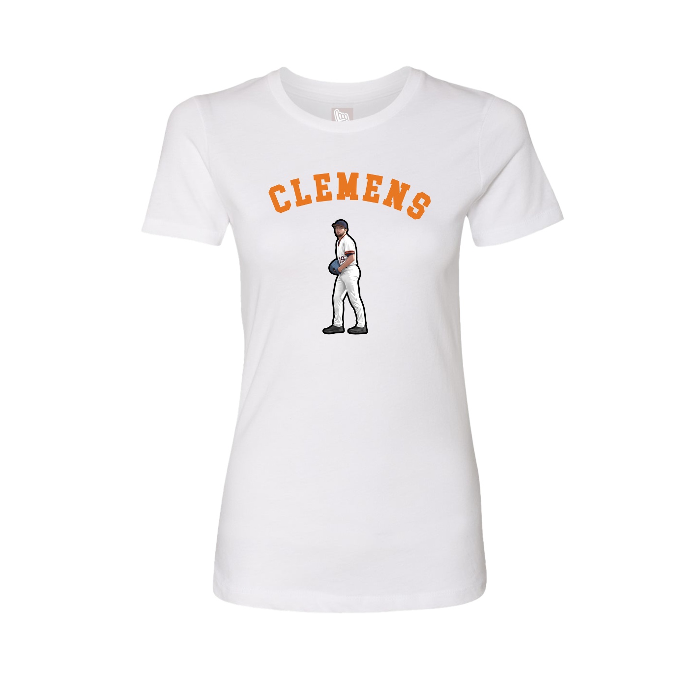 Fitted Women's Tee — Shirsey Arch in White