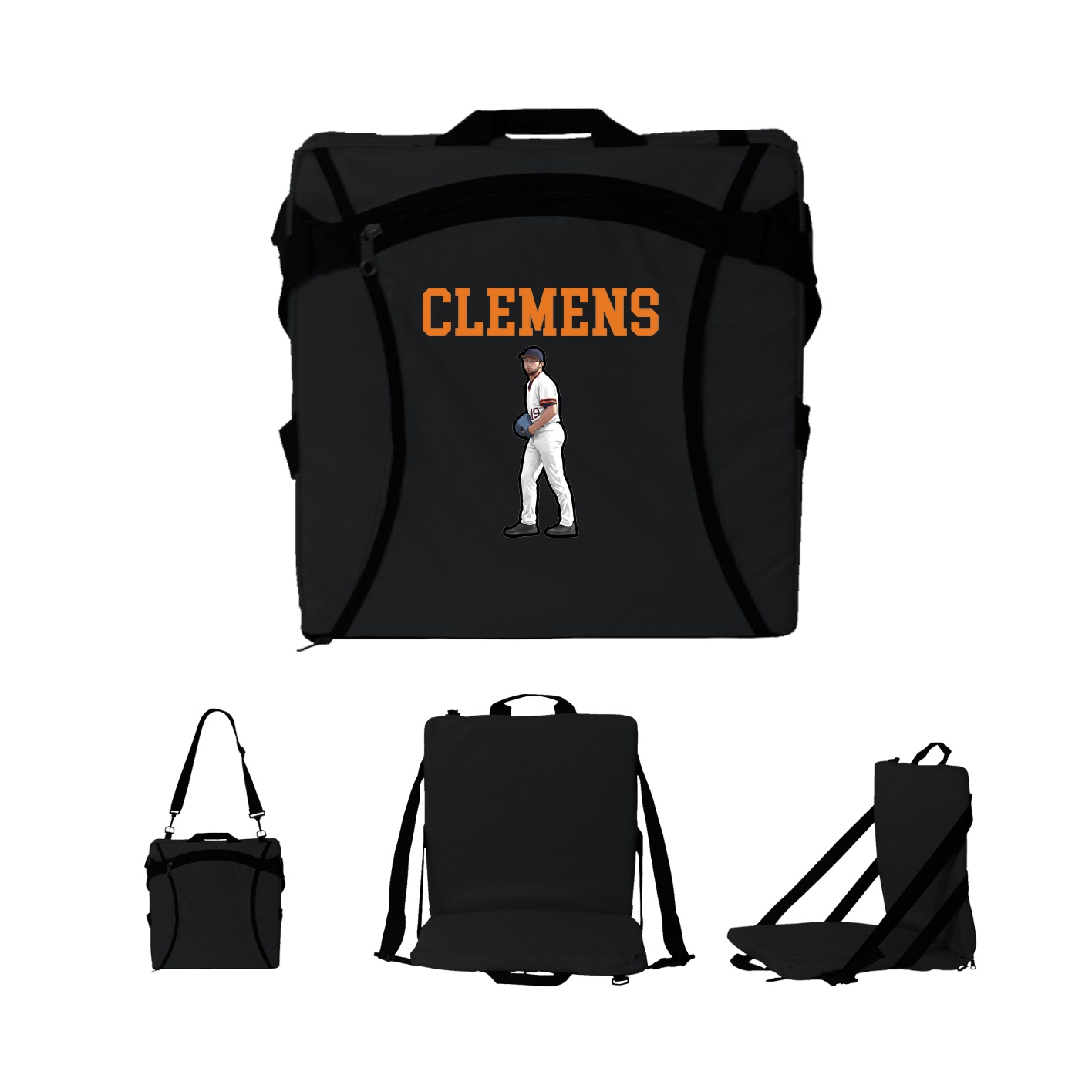 Folding Stadium Seat — Shirsey in Black