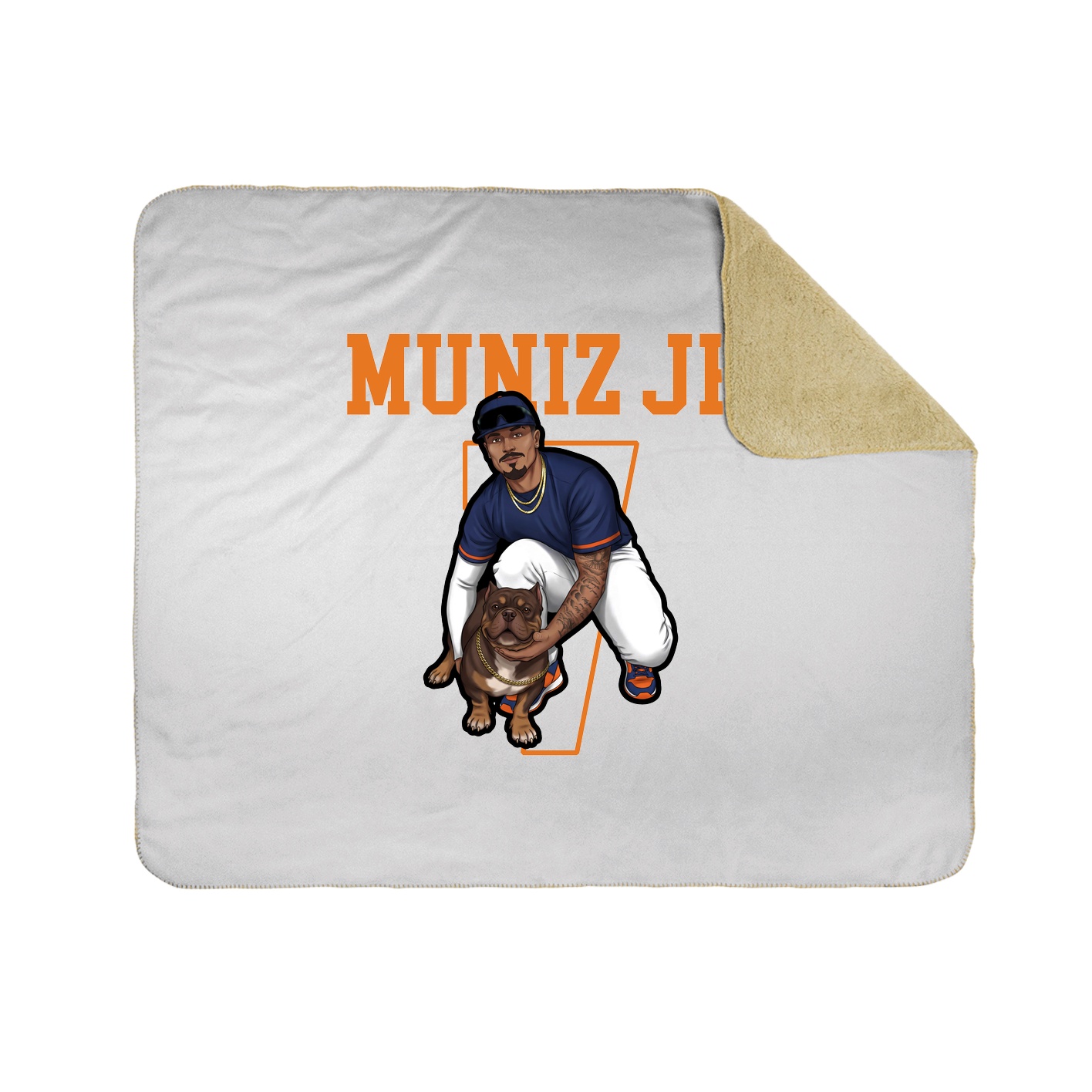 Throw Blanket — Shirsey in White