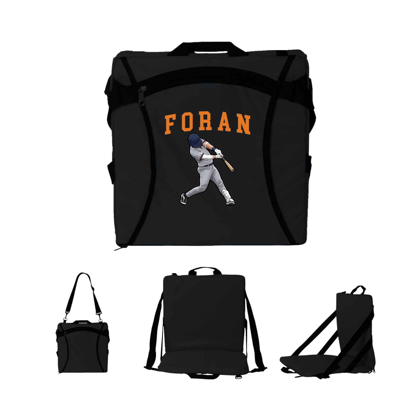 Folding Stadium Seat — Shirsey in Black