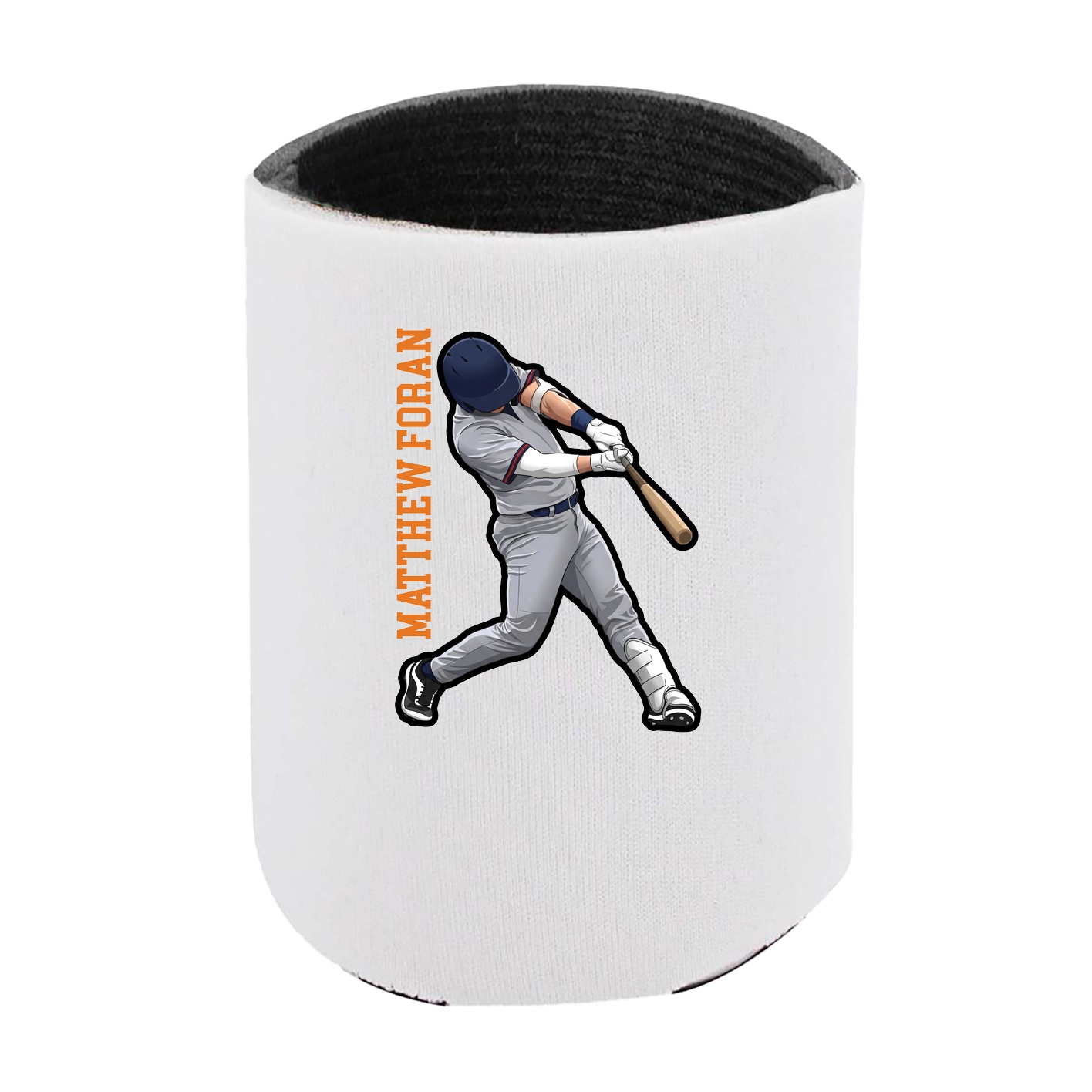 Can Holder — Name Vertical in White