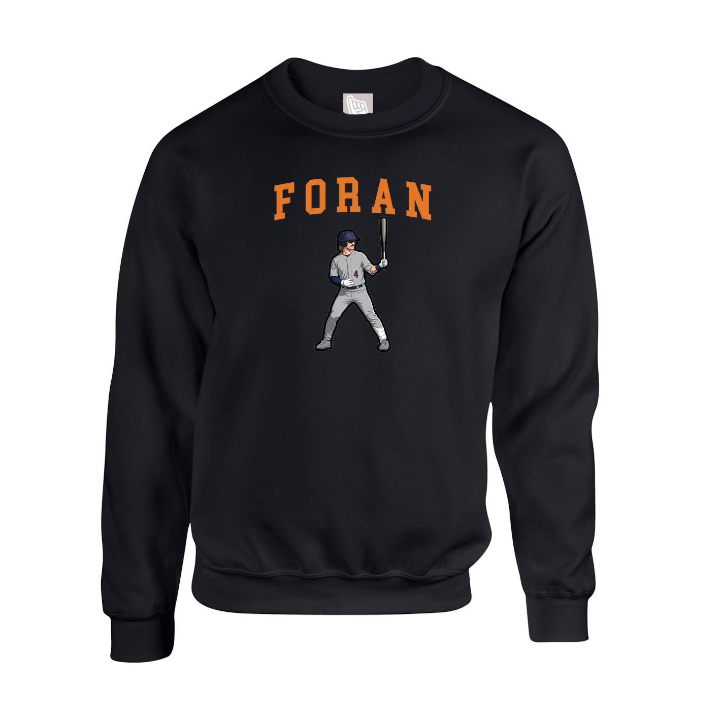 Fleece Crew — Shirsey in Black