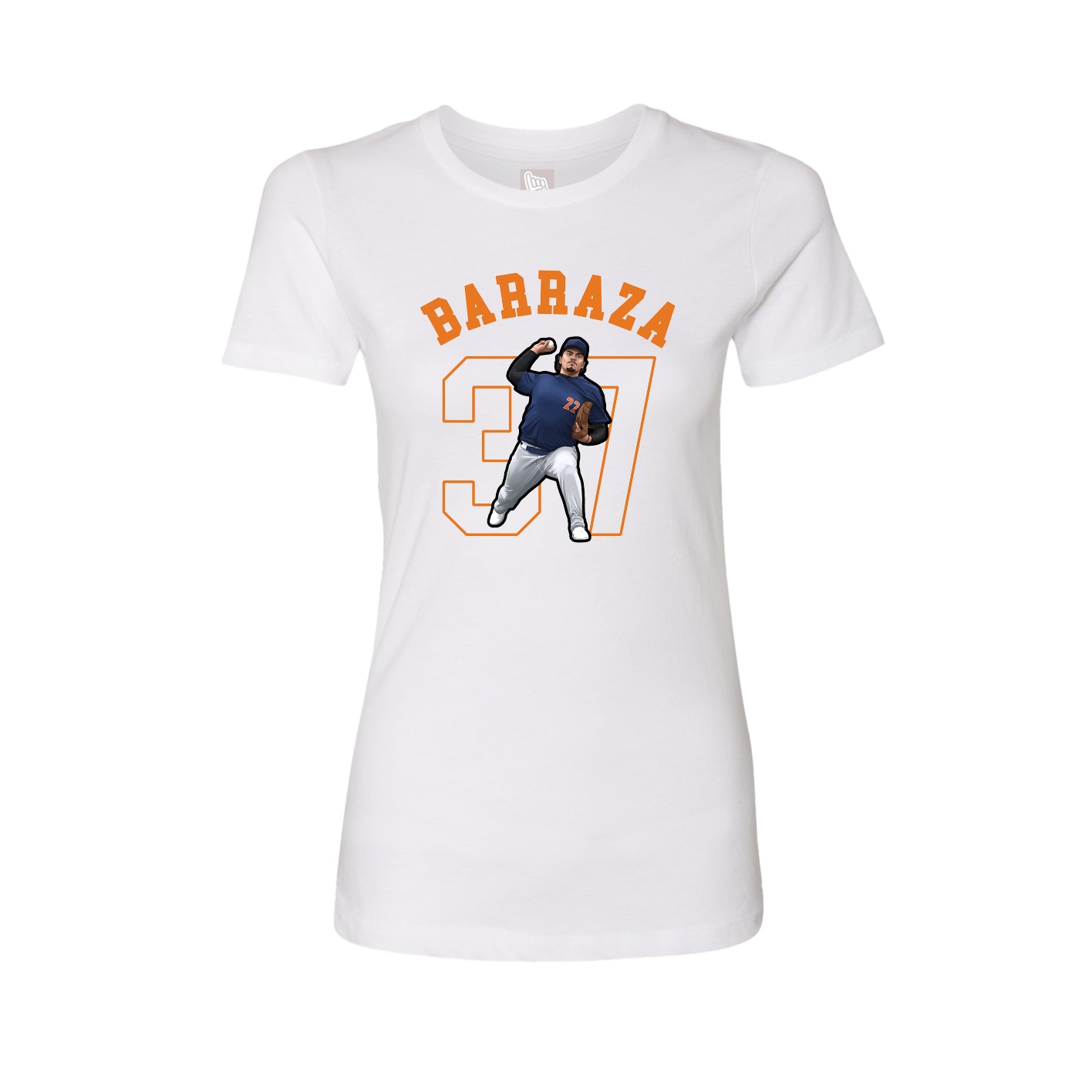 Fitted Women's Tee — Shirsey Arch in White