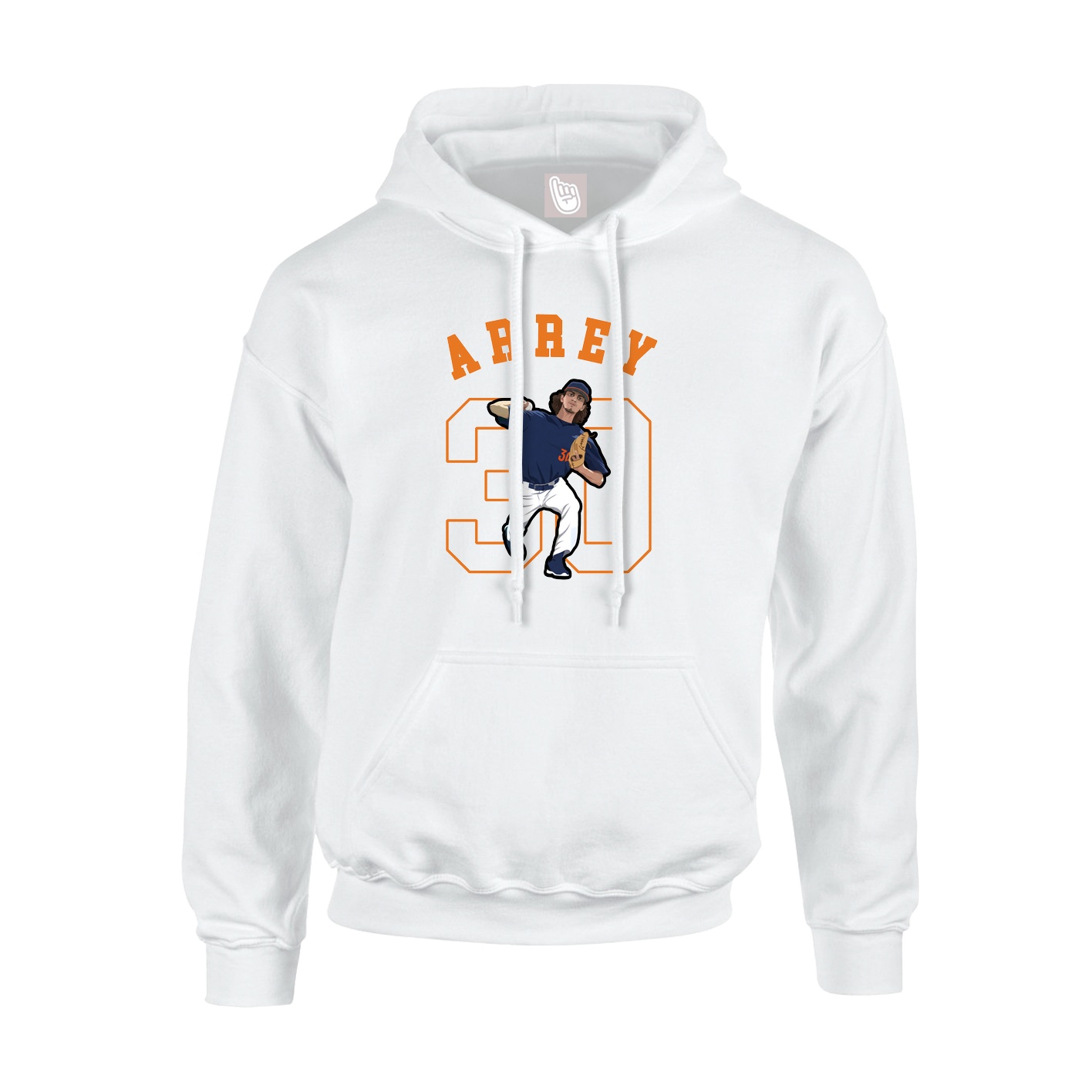 Youth Hoodie — Shirsey Arch in White