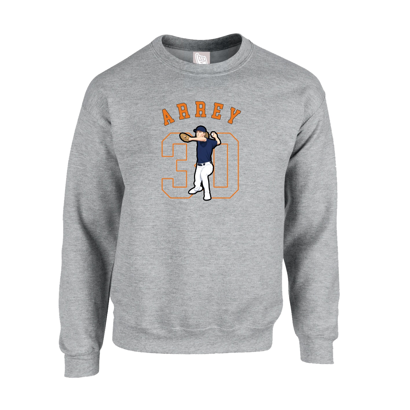 Fleece Crew — Shirsey Arch in Grey