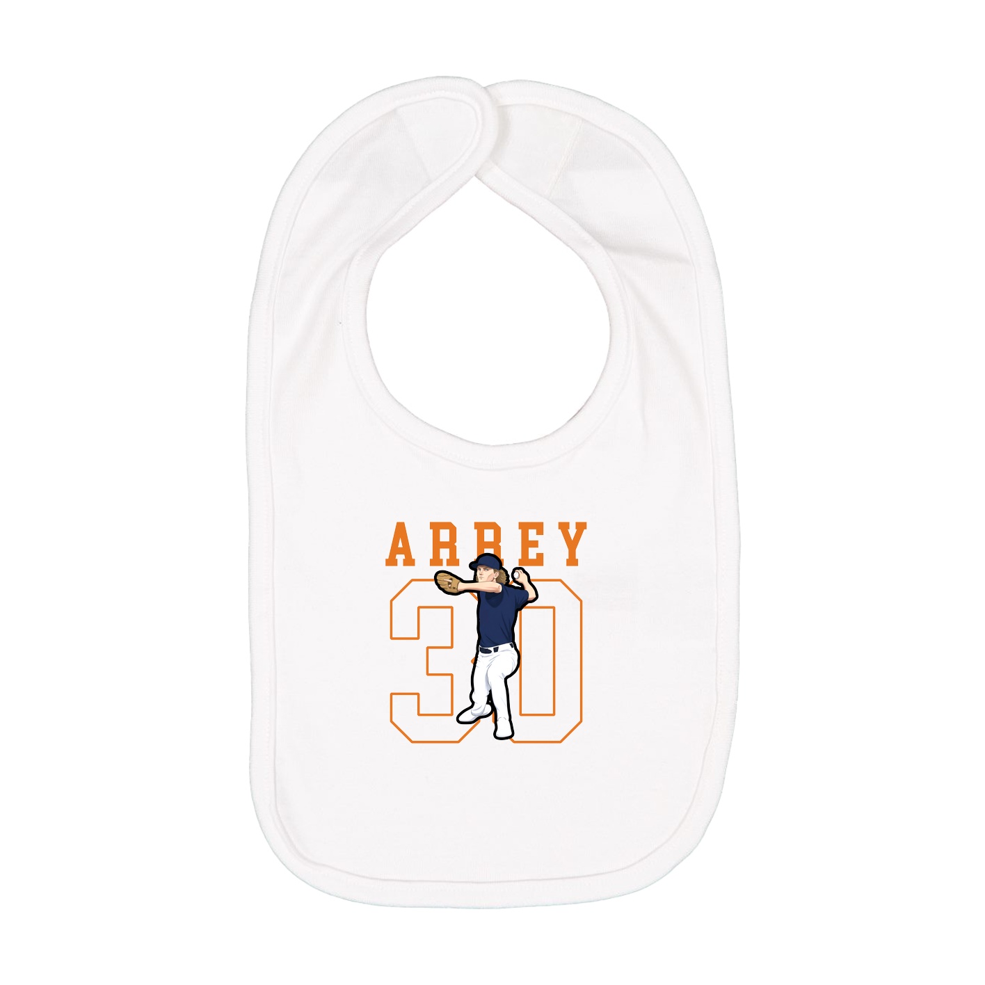 Infant Bib — Shirsey in White