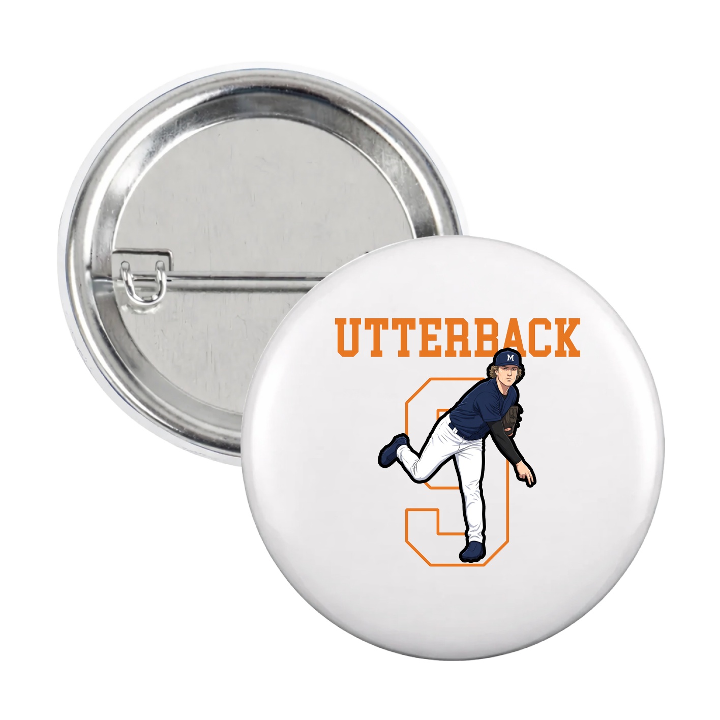 Game Day Button — Shirsey in White