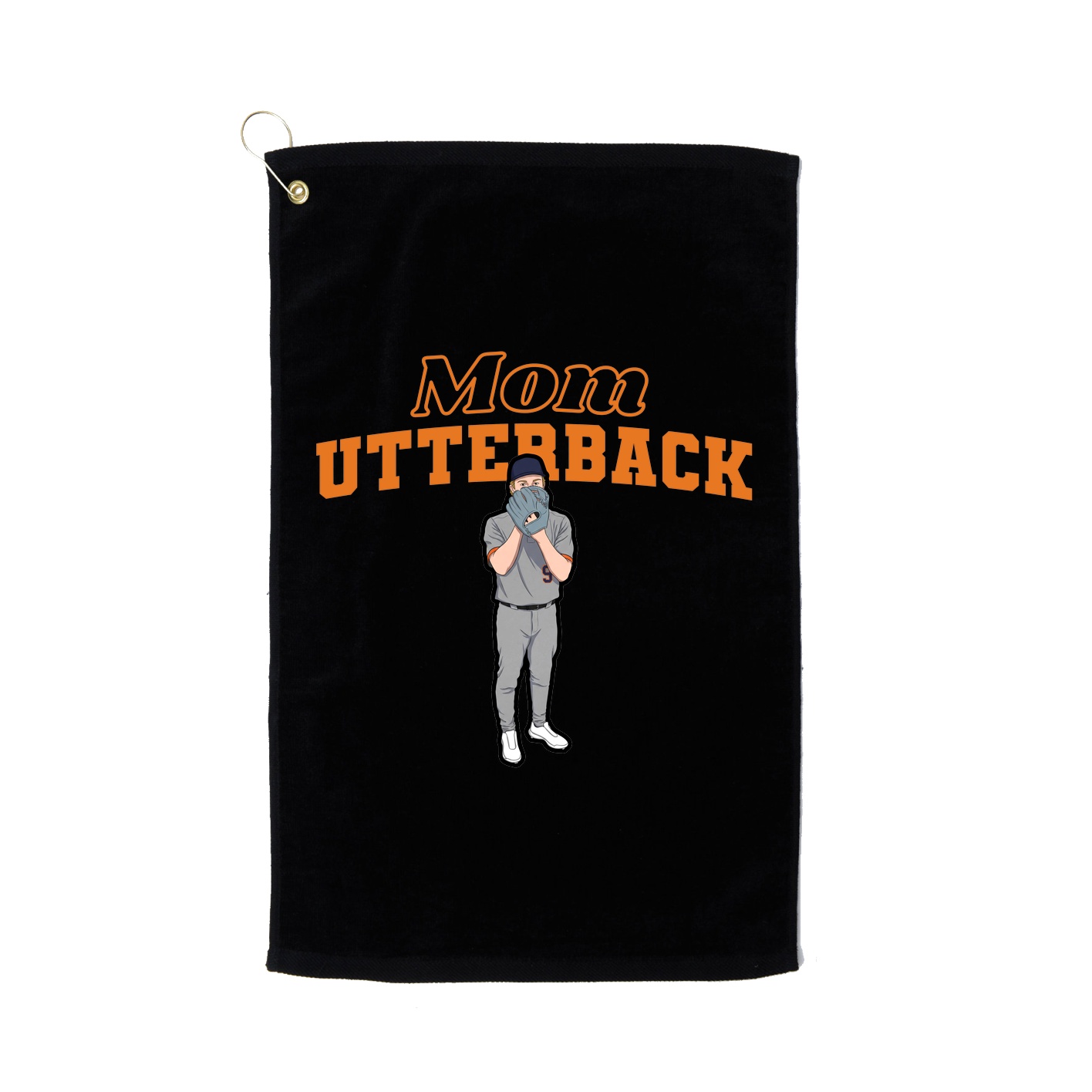 Golf Towel — Mothers Day Block in Black