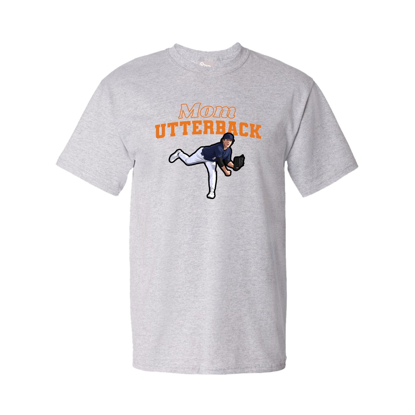 Youth Tee — Mothers Day Block in Grey