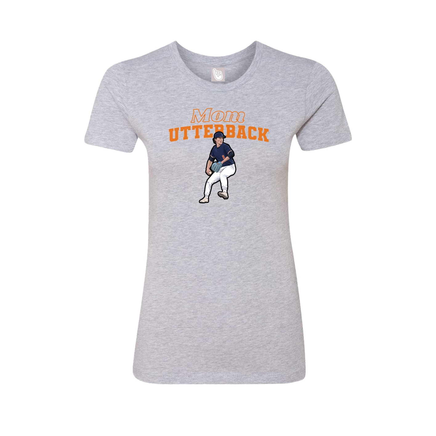 Womens Tee — Mothers Day Block in Grey