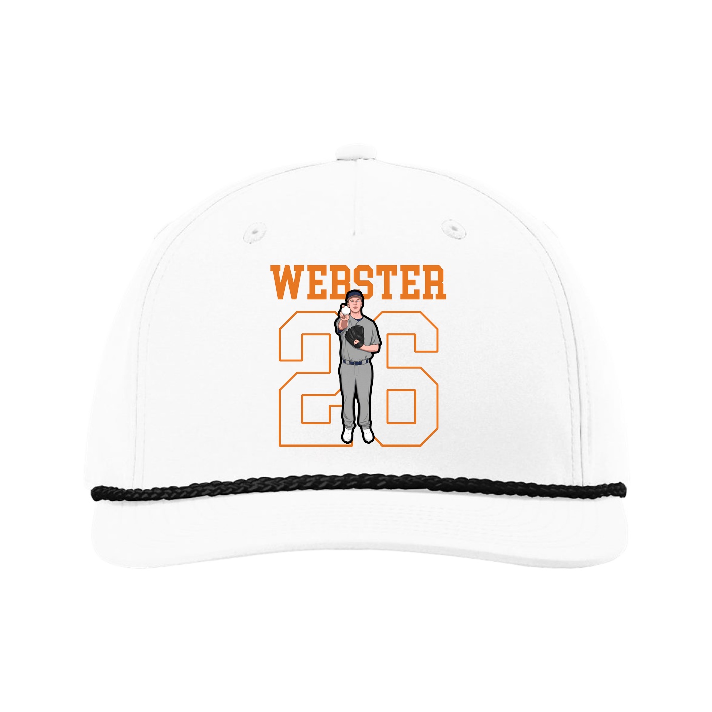 Five-Panel Classic Rope Cap — Shirsey in White