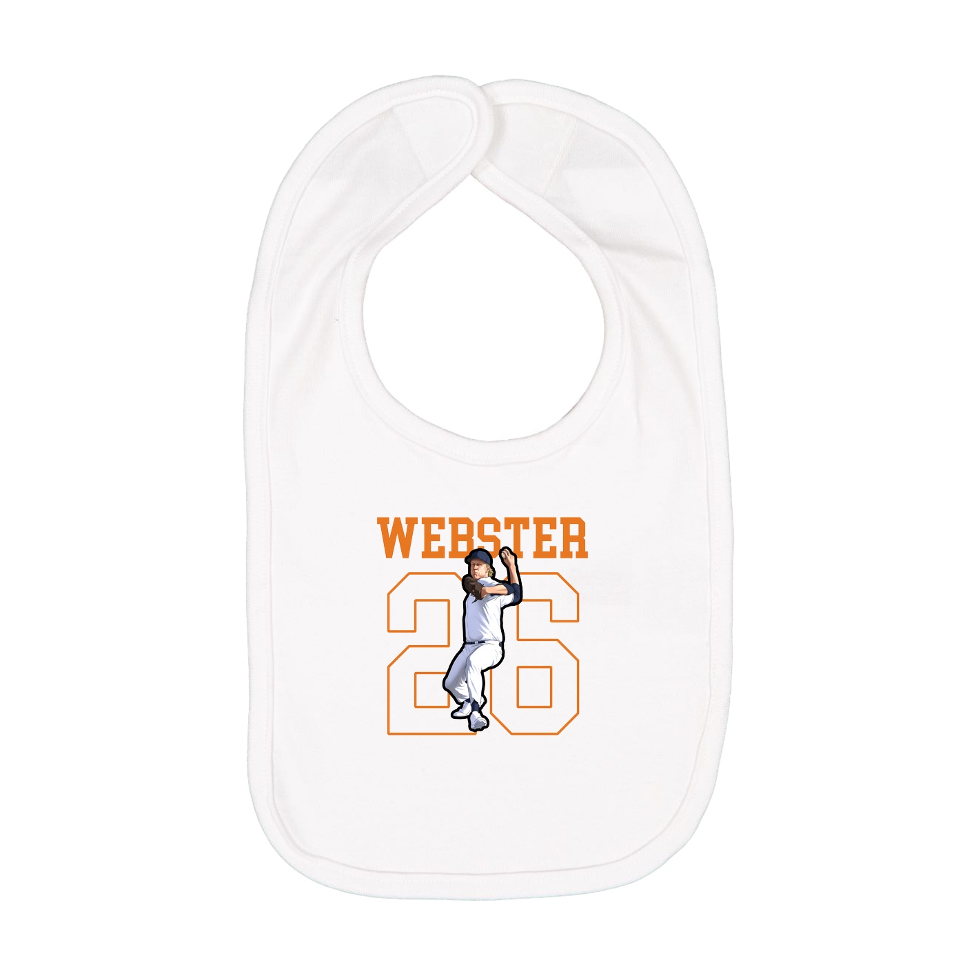 Infant Bib — Shirsey in White