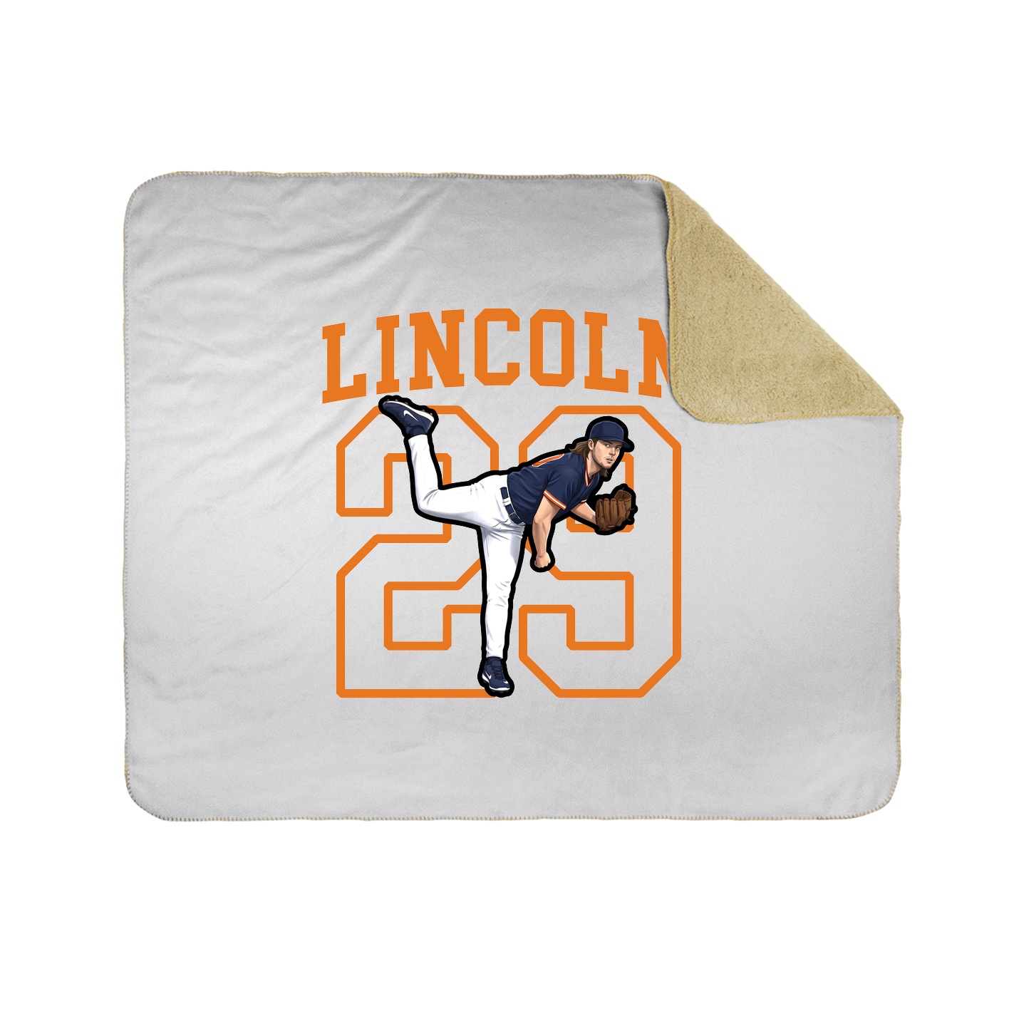 50x60 Sherpa Lined Throw Blanket