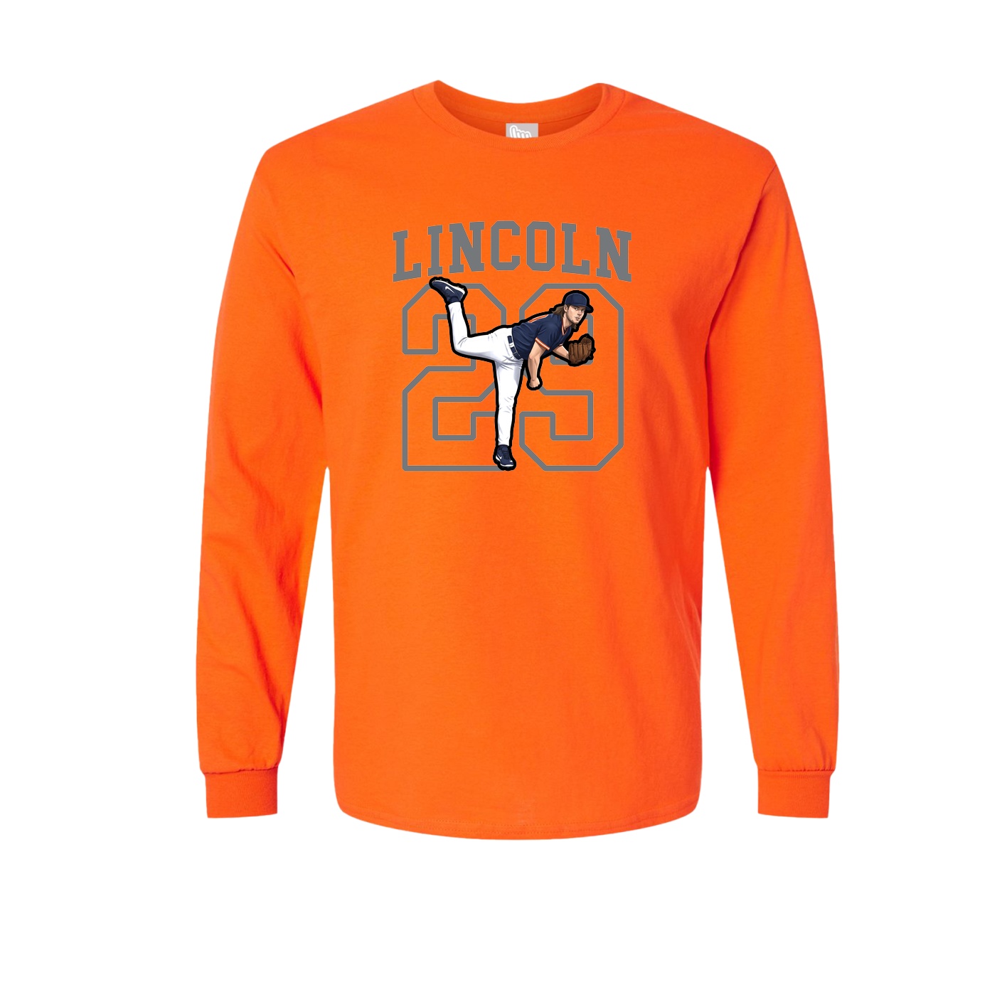 Long Sleeve Tee — Shirsey in Orange