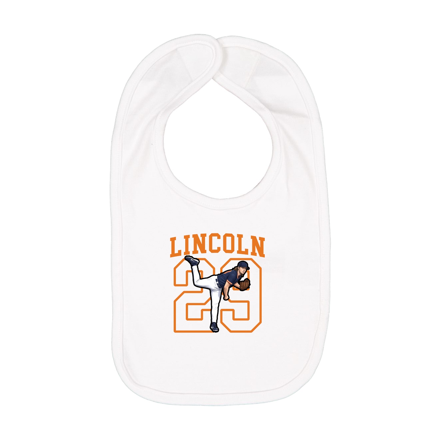 Infant Bib — Shirsey in White