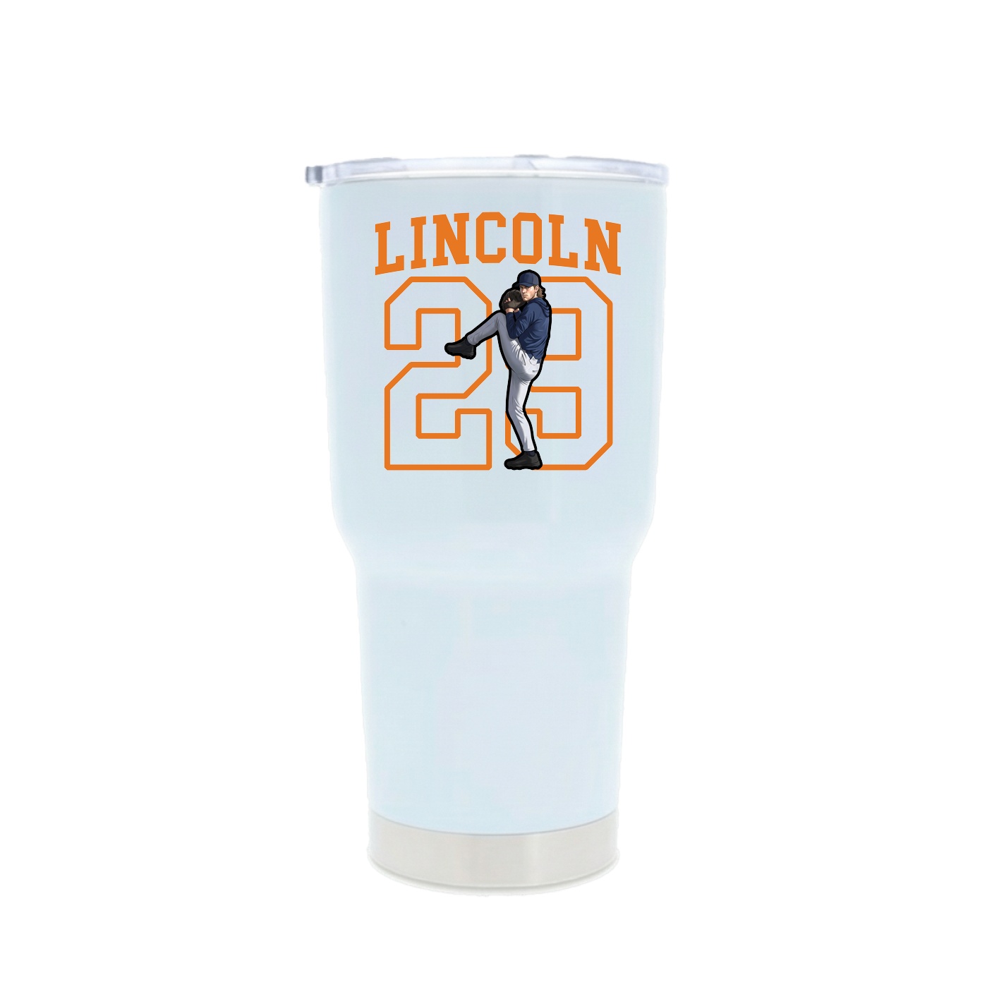 30oz Stainless Steel Tumbler — Shirsey in White