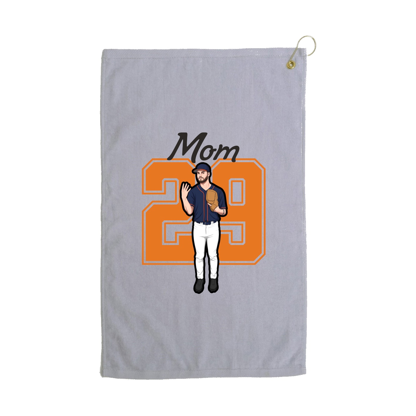 Golf Towel — Mothers Day Shirsey in Grey